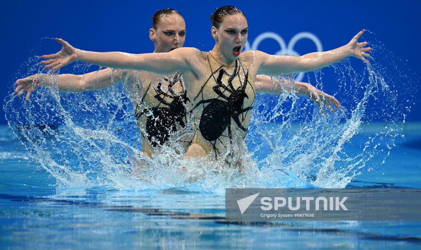 Japan Olympics 2020 Artistic Swimming Duet Free Routine