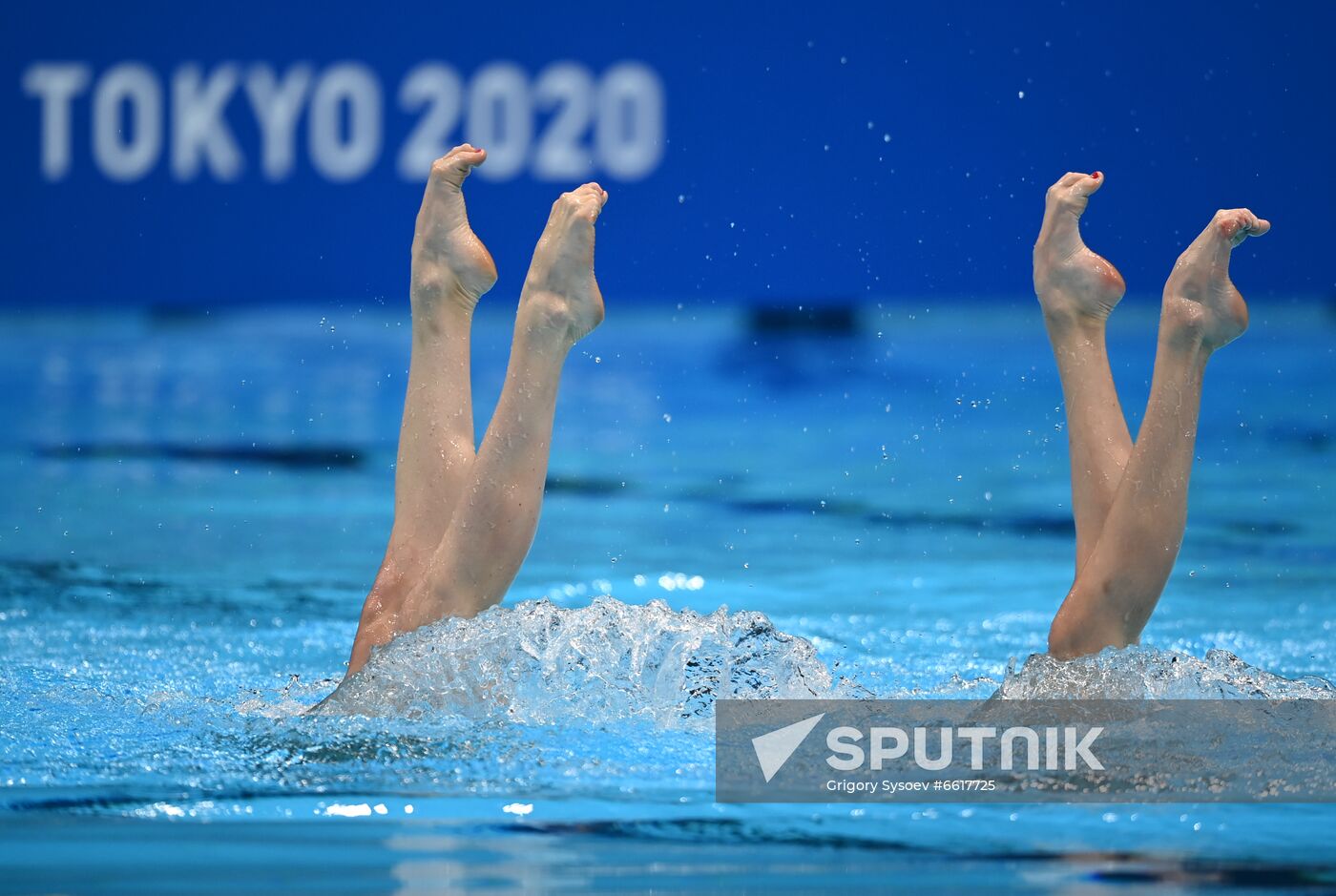 Japan Olympics 2020 Artistic Swimming Duet Free Routine