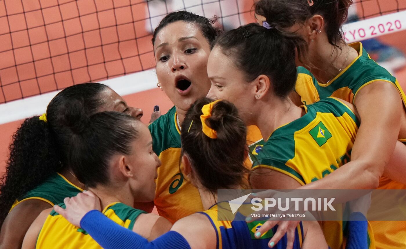 Japan Olympics 2020 Volleyball Women Brazil - ROC