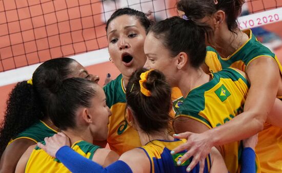 Japan Olympics 2020 Volleyball Women Brazil - ROC