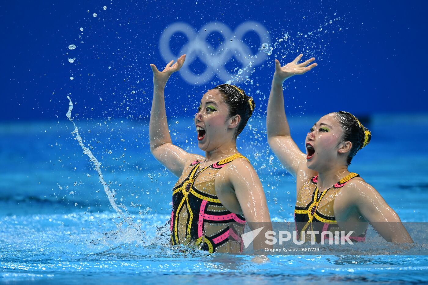 Japan Olympics 2020 Artistic Swimming Duet Free Routine