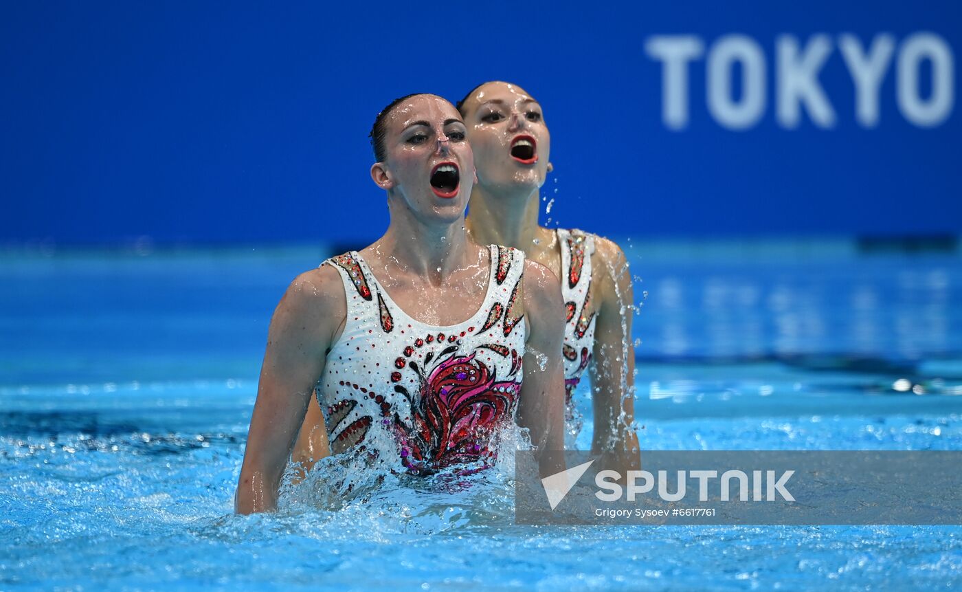 Japan Olympics 2020 Artistic Swimming Duet Free Routine