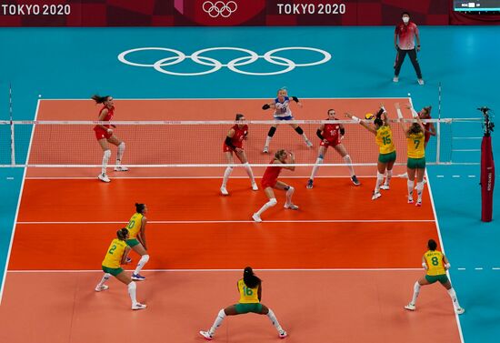 Japan Olympics 2020 Volleyball Women Brazil - ROC