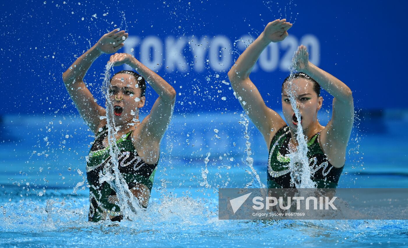 Japan Olympics 2020 Artistic Swimming Duet Free Routine