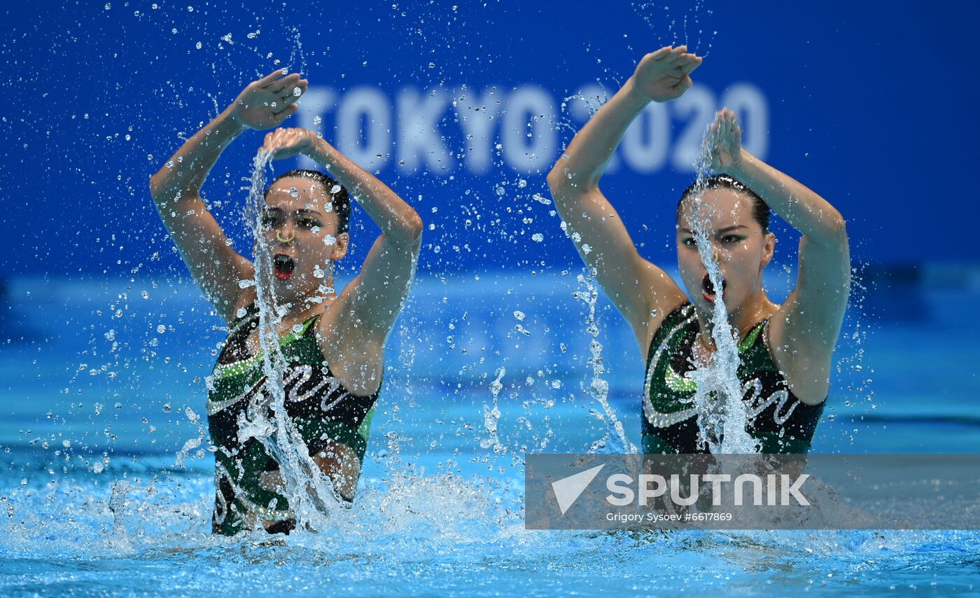 Japan Olympics 2020 Artistic Swimming Duet Free Routine