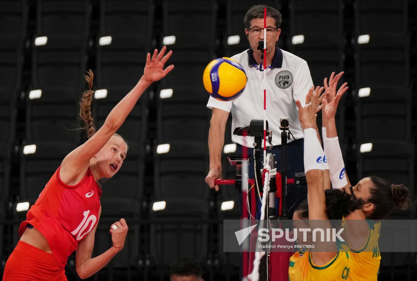 Japan Olympics 2020 Volleyball Women Brazil - ROC