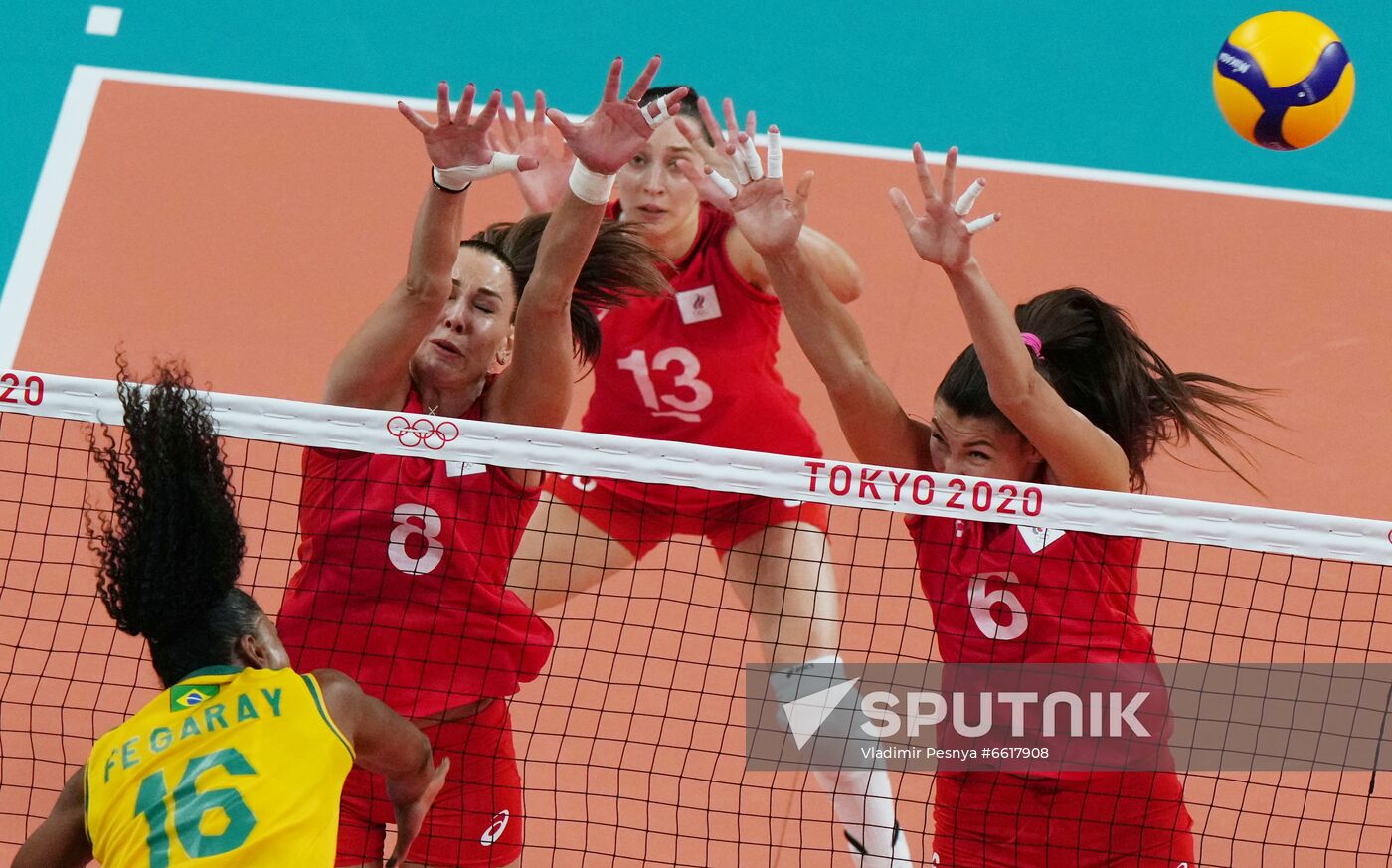 Japan Olympics 2020 Volleyball Women Brazil - ROC