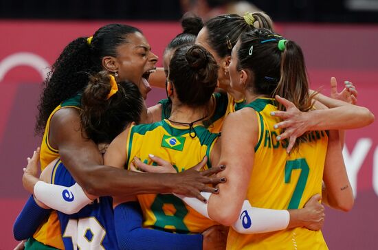 Japan Olympics 2020 Volleyball Women Brazil - ROC
