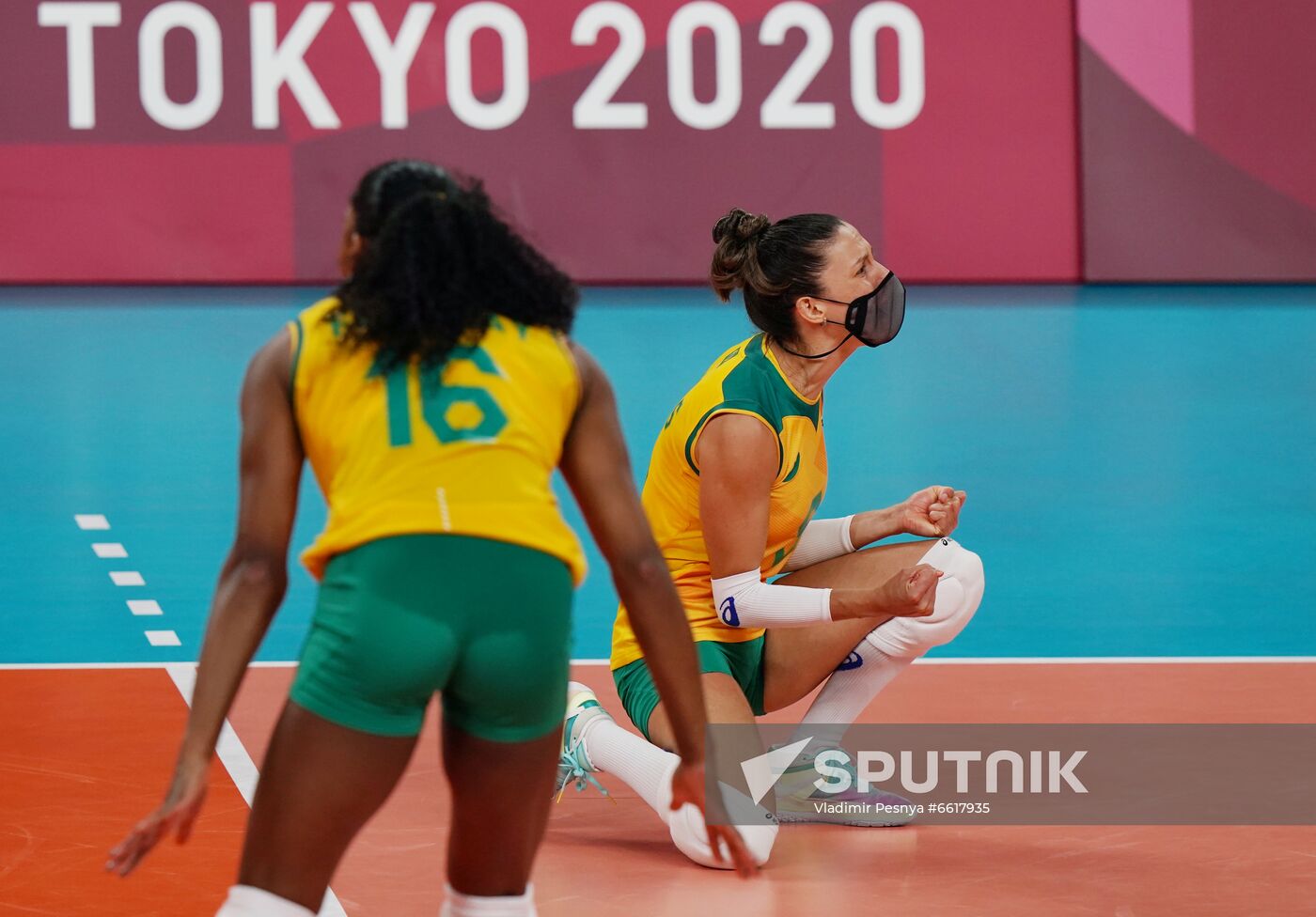 Japan Olympics 2020 Volleyball Women Brazil - ROC