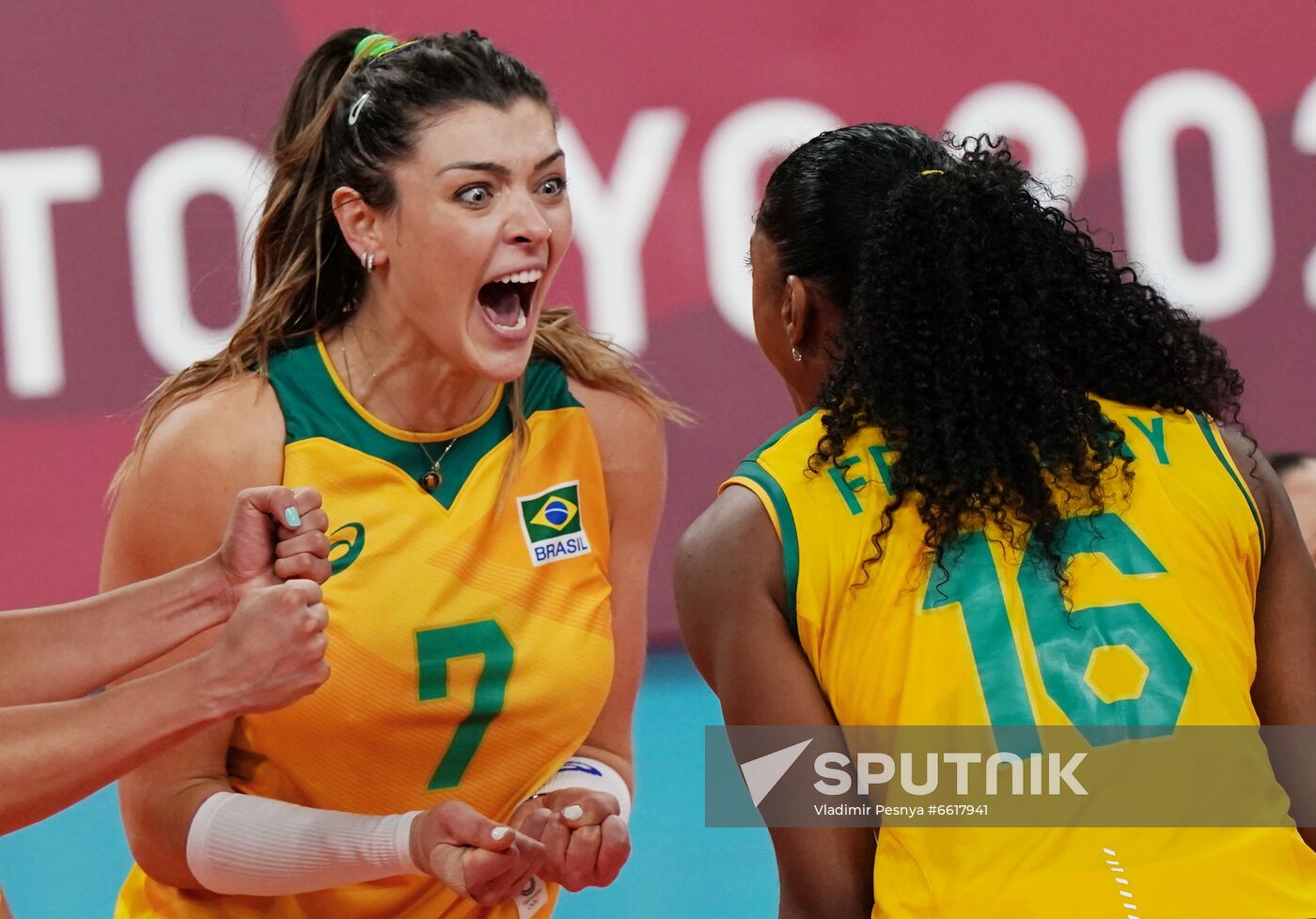 Japan Olympics 2020 Volleyball Women Brazil - ROC