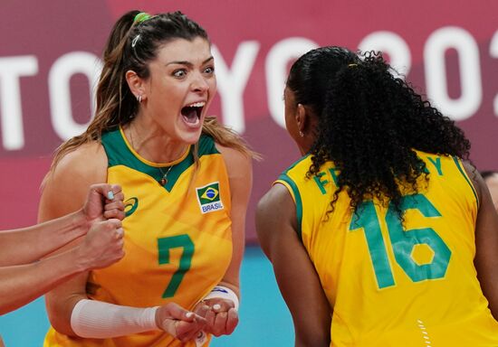 Japan Olympics 2020 Volleyball Women Brazil - ROC