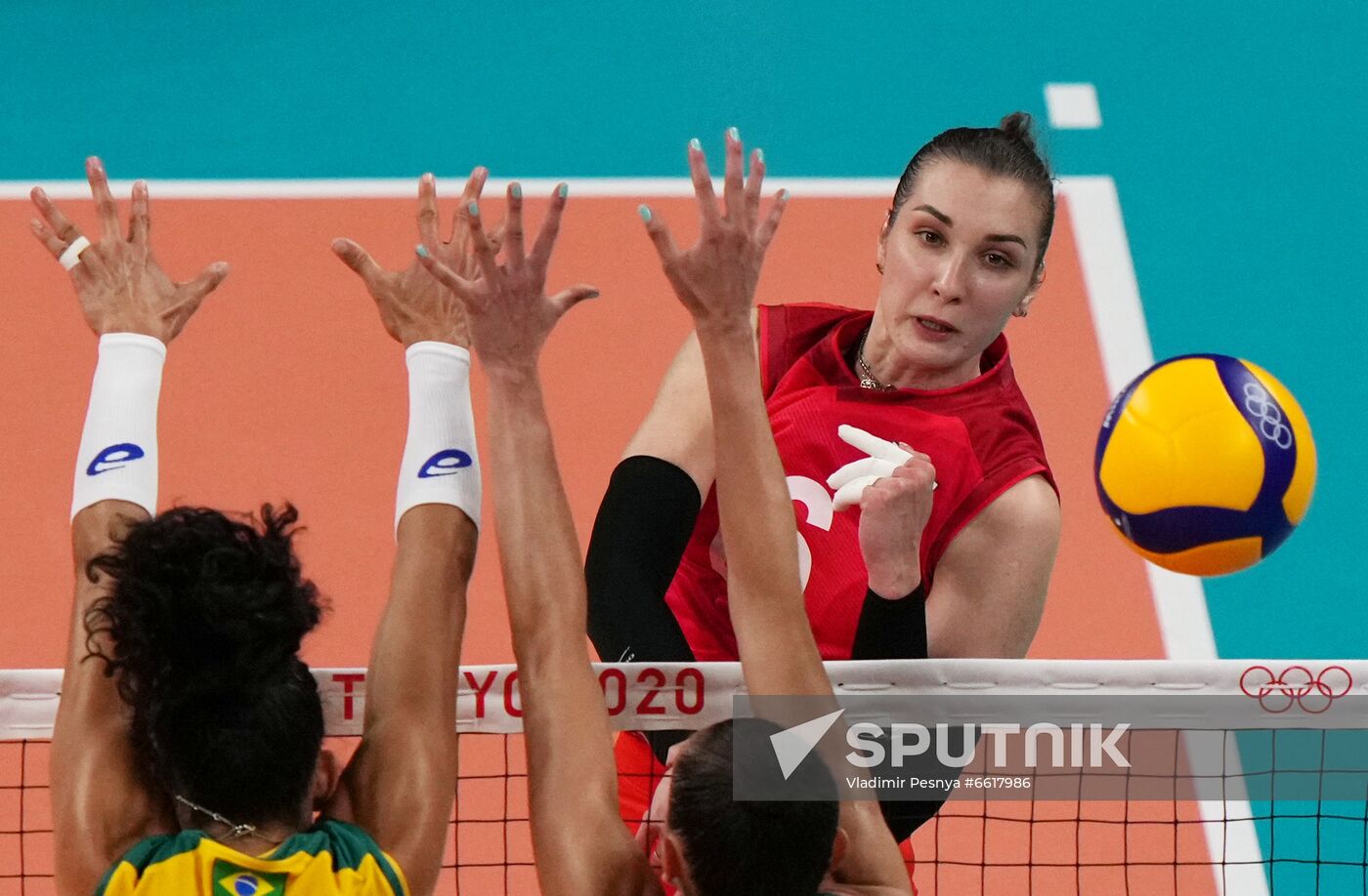 Japan Olympics 2020 Volleyball Women Brazil - ROC