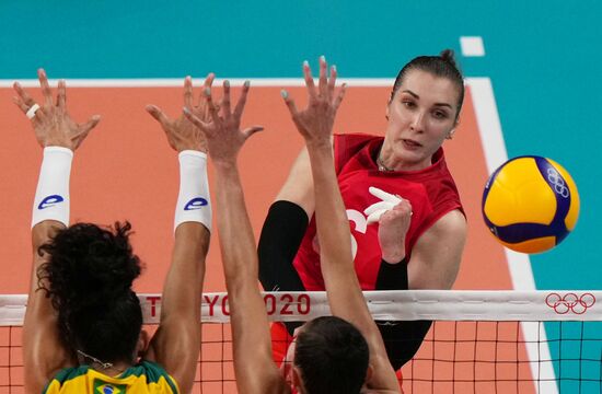 Japan Olympics 2020 Volleyball Women Brazil - ROC
