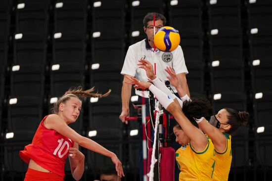 Japan Olympics 2020 Volleyball Women Brazil - ROC