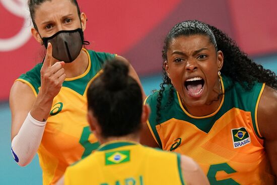 Japan Olympics 2020 Volleyball Women Brazil - ROC