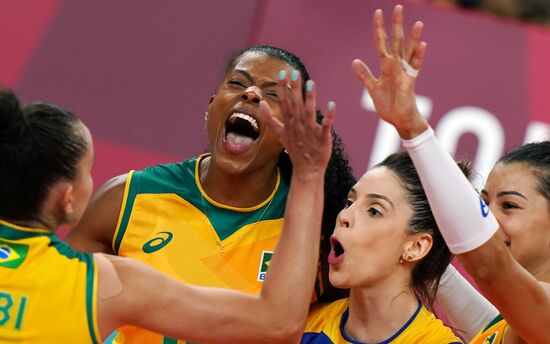 Japan Olympics 2020 Volleyball Women Brazil - ROC