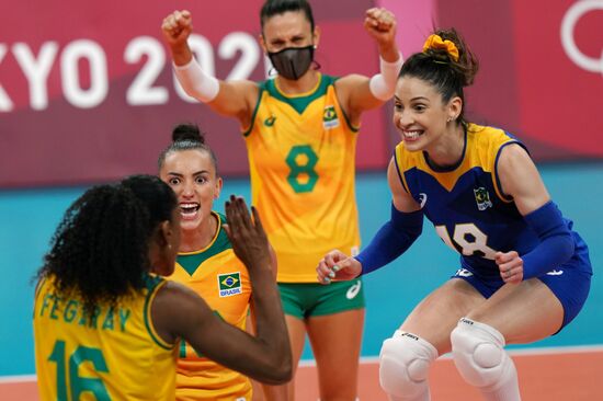 Japan Olympics 2020 Volleyball Women Brazil - ROC