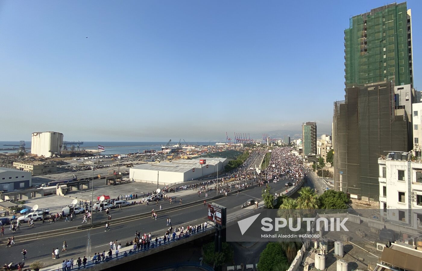 Lebanon Blast Anniversary Protest
