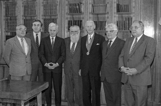 Thor Heyerdahl visits Lomonosov Moscow State University