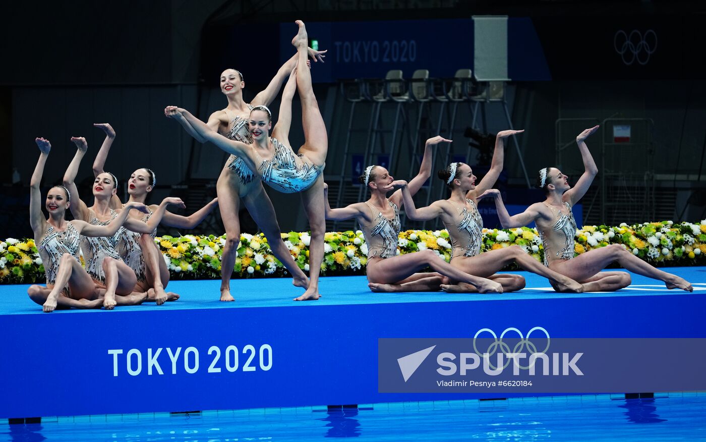 Japan Olympics 2020 Artistic Swimming Team Technical Routine