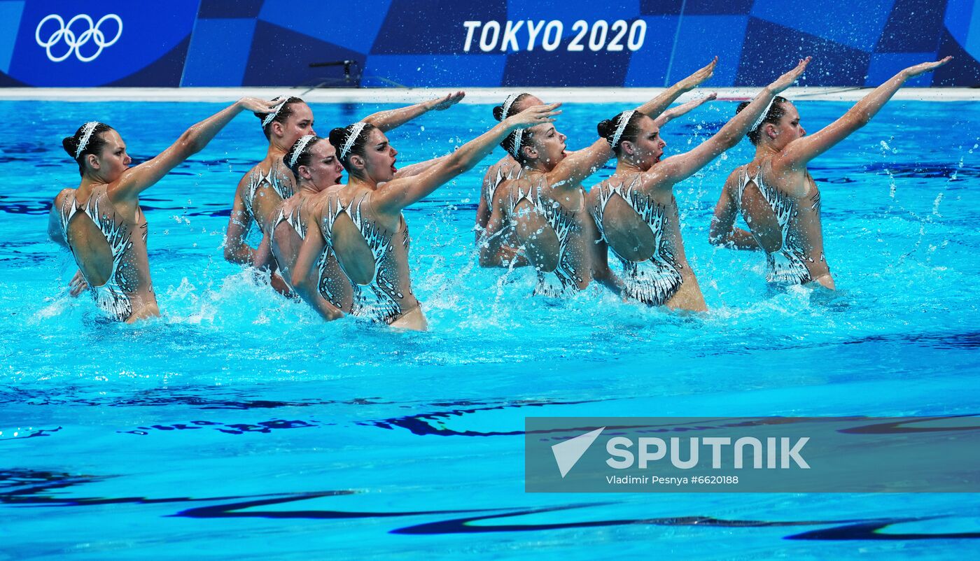 Japan Olympics 2020 Artistic Swimming Team Technical Routine