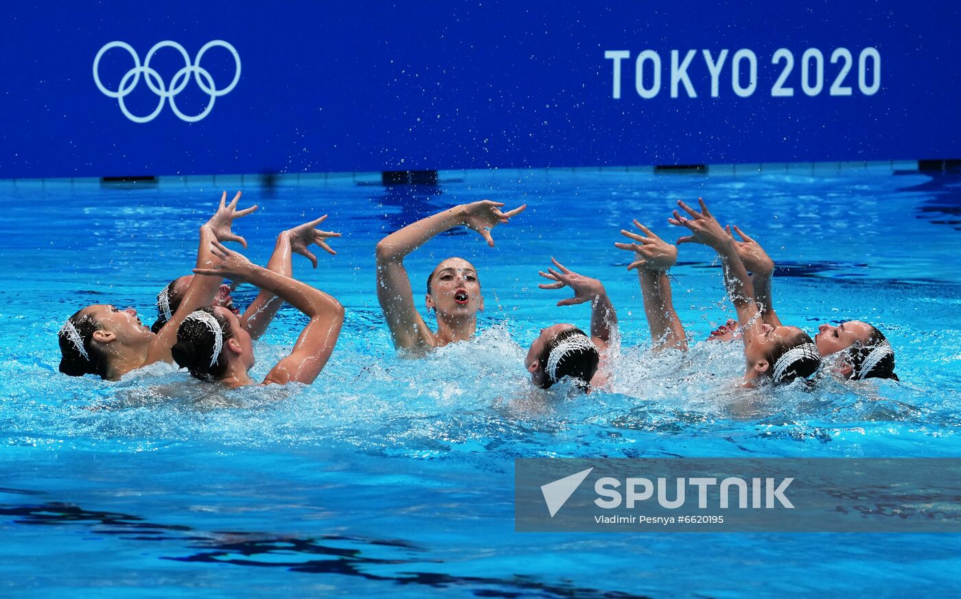 Japan Olympics 2020 Artistic Swimming Team Technical Routine