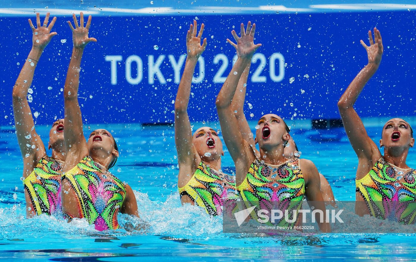 Japan Olympics 2020 Artistic Swimming Team Technical Routine