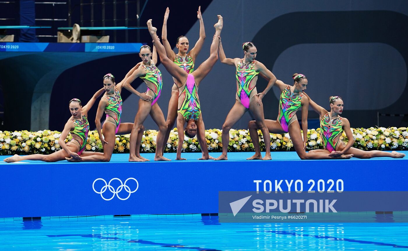 Japan Olympics 2020 Artistic Swimming Team Technical Routine