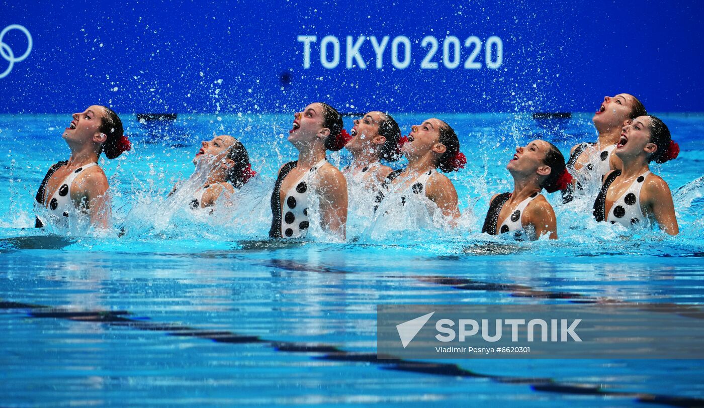 Japan Olympics 2020 Artistic Swimming Team Technical Routine