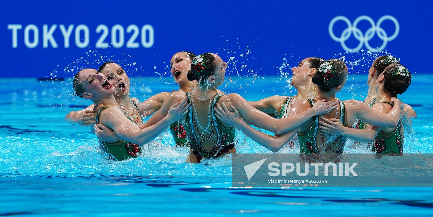 Japan Olympics 2020 Artistic Swimming Team Technical Routine