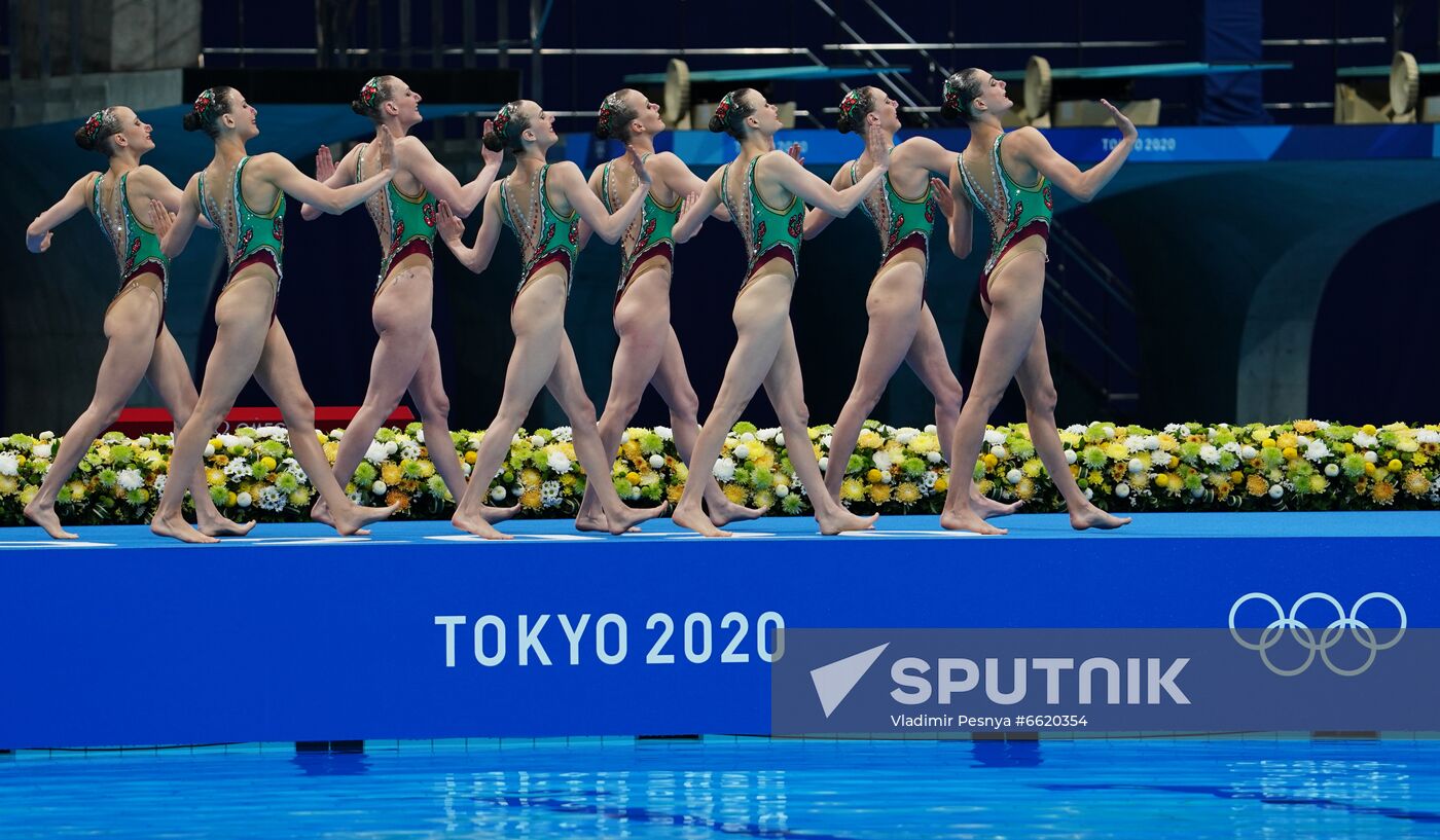 Japan Olympics 2020 Artistic Swimming Team Technical Routine