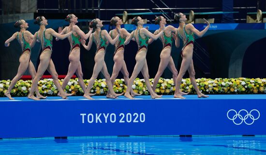 Japan Olympics 2020 Artistic Swimming Team Technical Routine