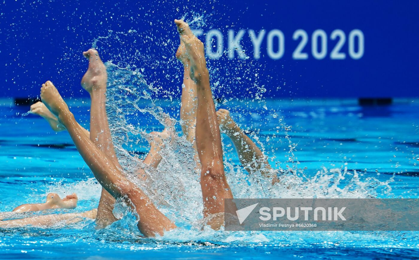 Japan Olympics 2020 Artistic Swimming Team Technical Routine