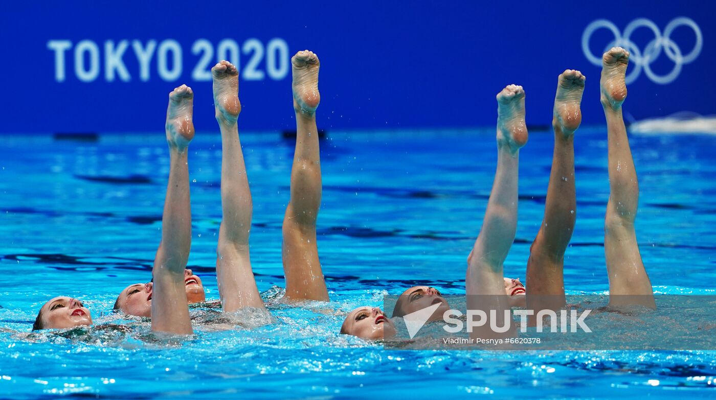 Japan Olympics 2020 Artistic Swimming Team Technical Routine