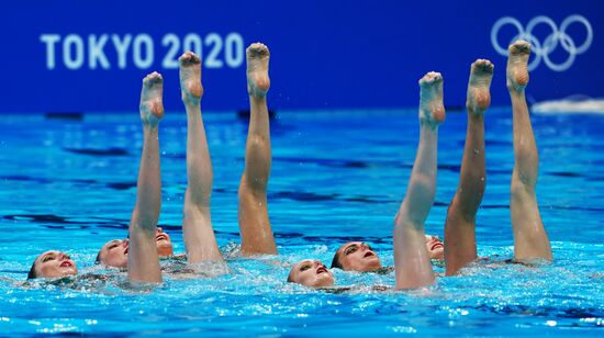 Japan Olympics 2020 Artistic Swimming Team Technical Routine