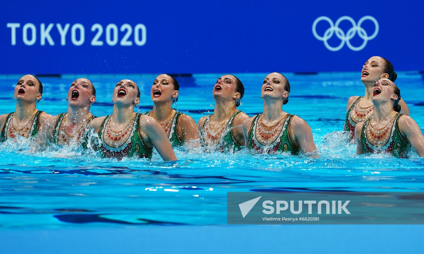 Japan Olympics 2020 Artistic Swimming Team Technical Routine