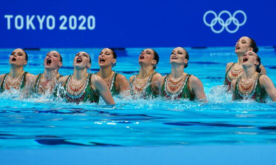 Japan Olympics 2020 Artistic Swimming Team Technical Routine