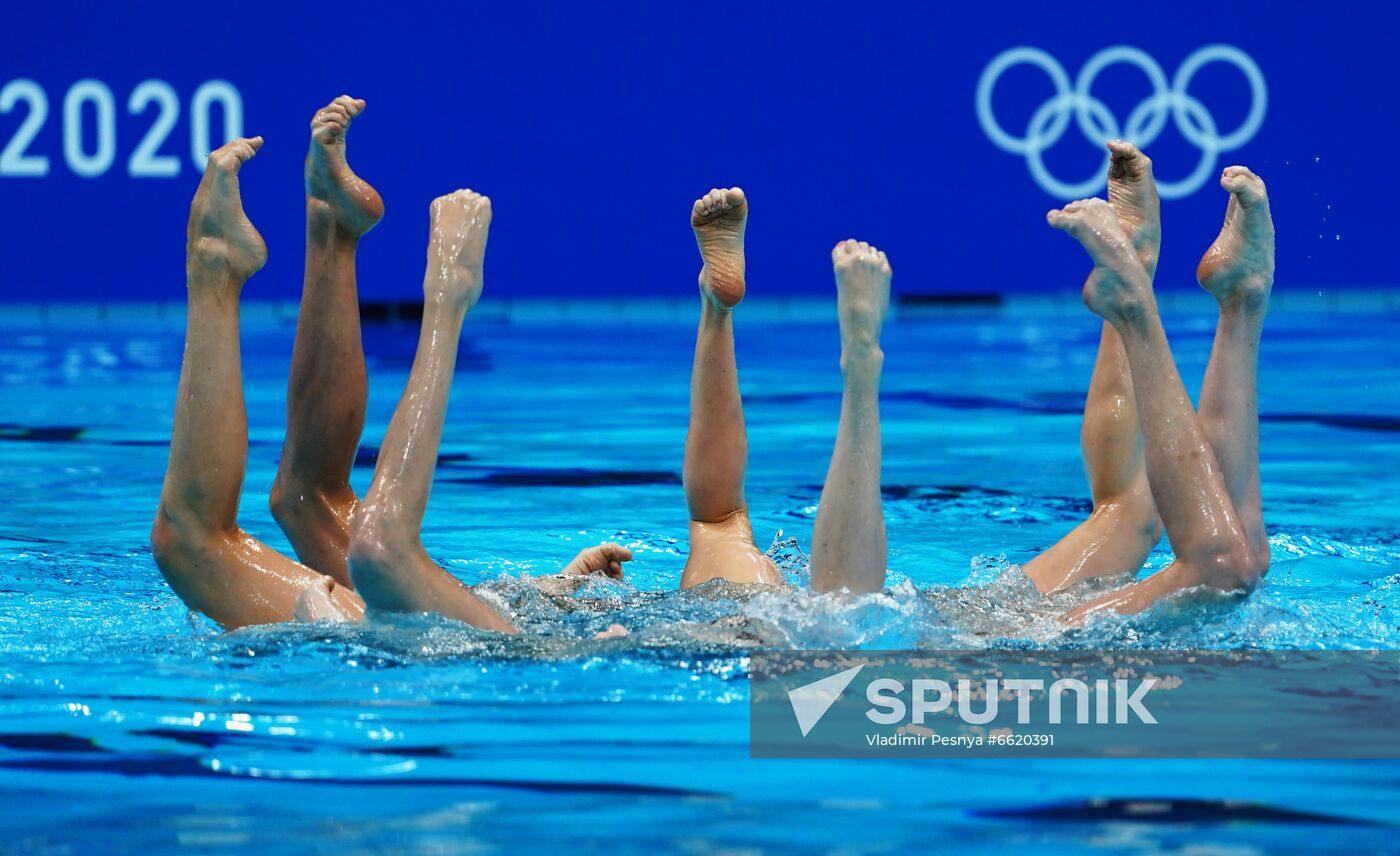 Japan Olympics 2020 Artistic Swimming Team Technical Routine