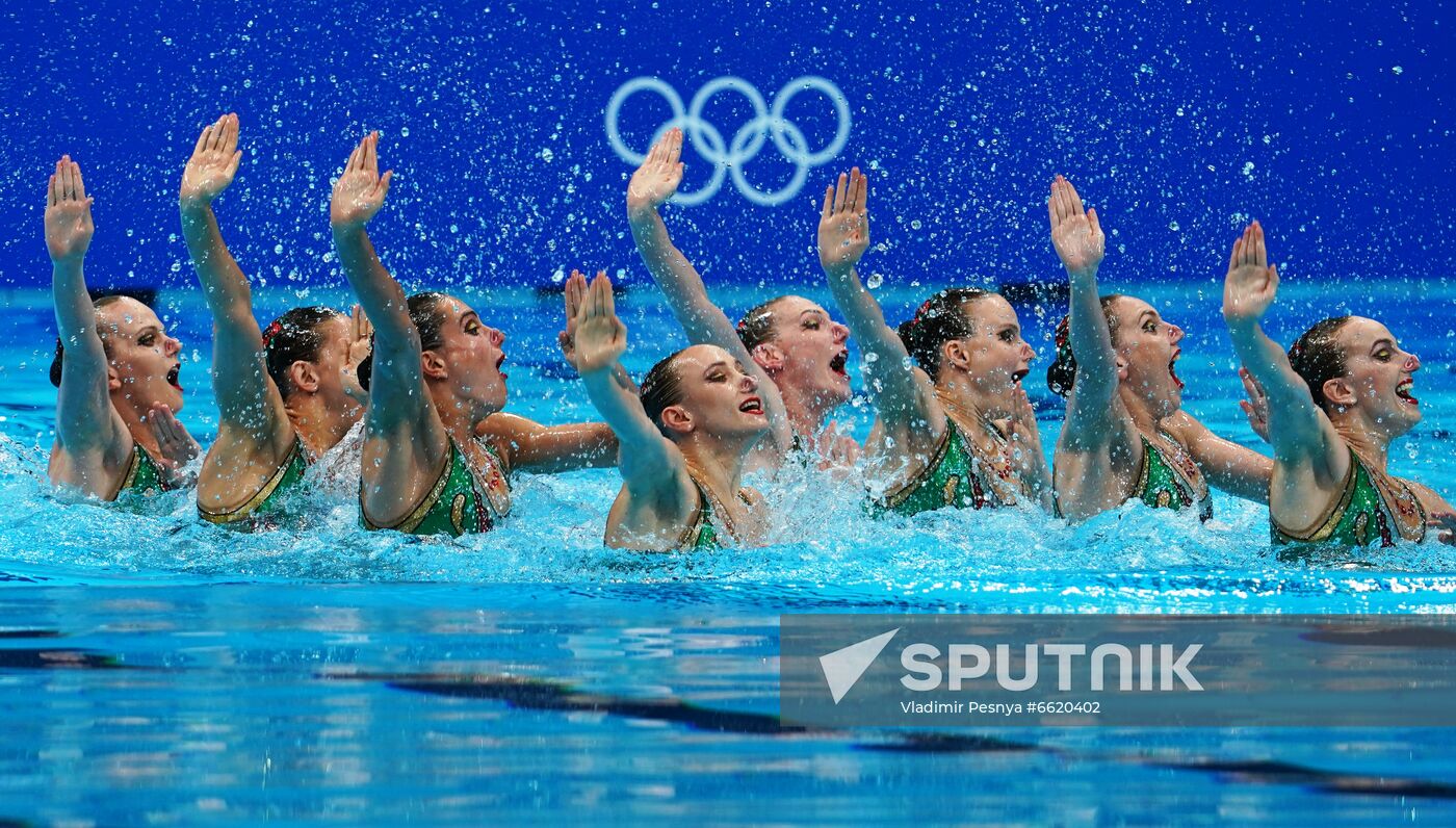 Japan Olympics 2020 Artistic Swimming Team Technical Routine