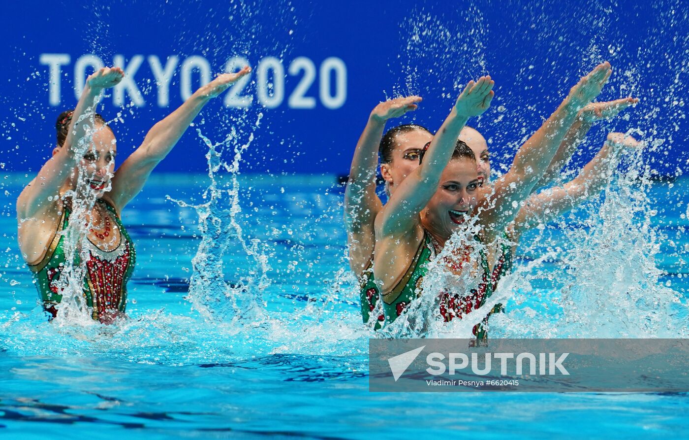 Japan Olympics 2020 Artistic Swimming Team Technical Routine