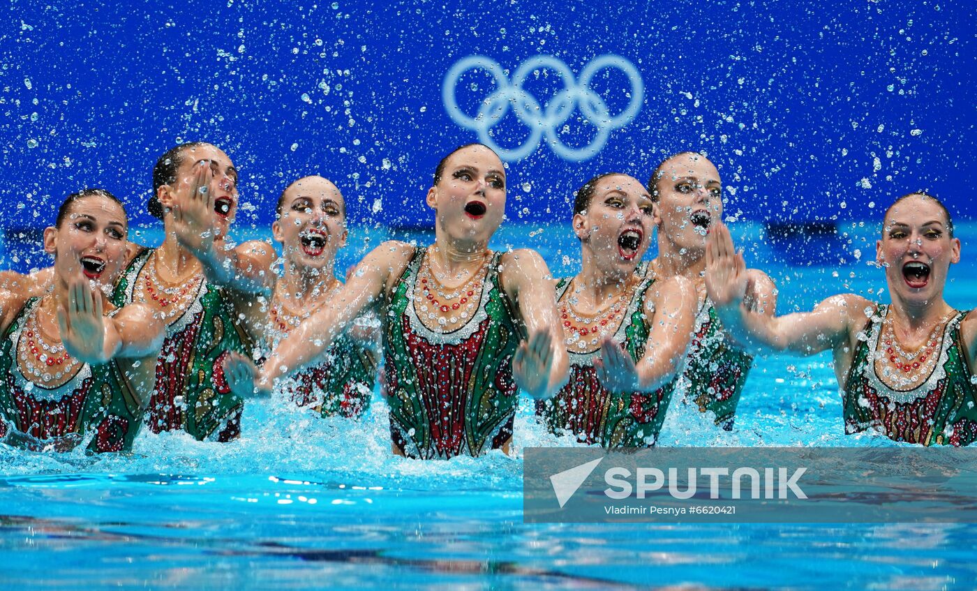 Japan Olympics 2020 Artistic Swimming Team Technical Routine