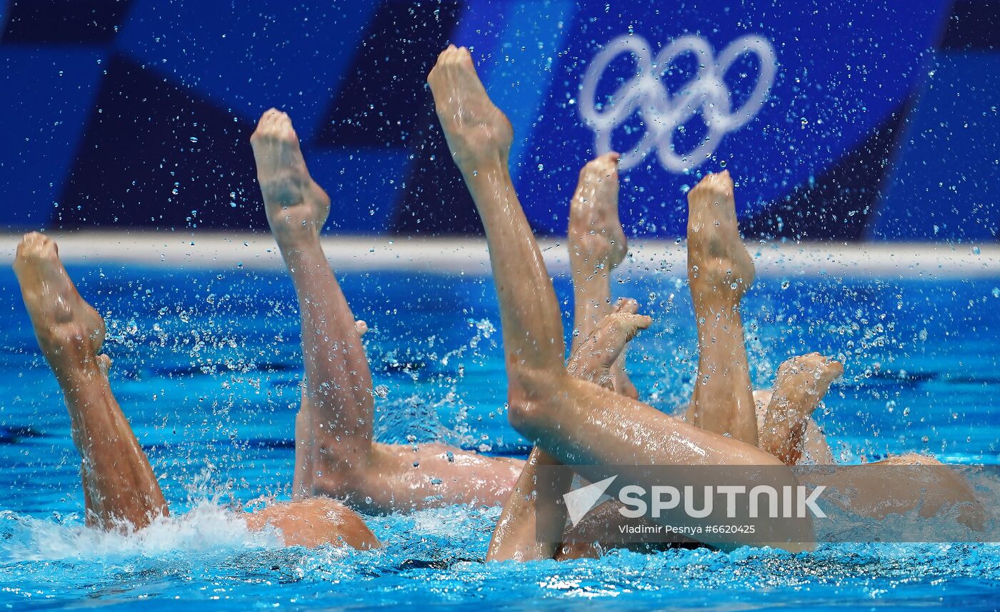 Japan Olympics 2020 Artistic Swimming Team Technical Routine