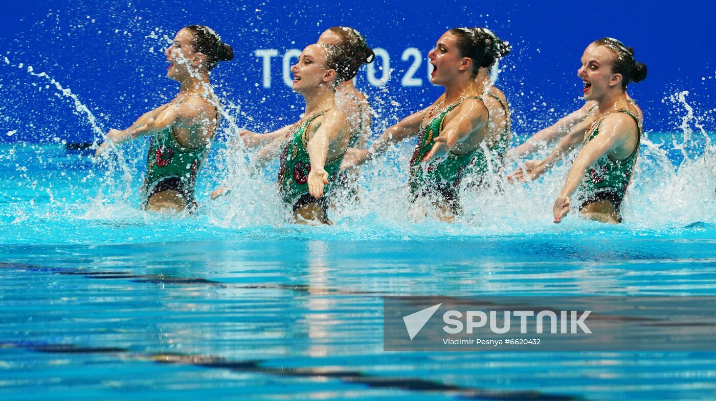 Japan Olympics 2020 Artistic Swimming Team Technical Routine