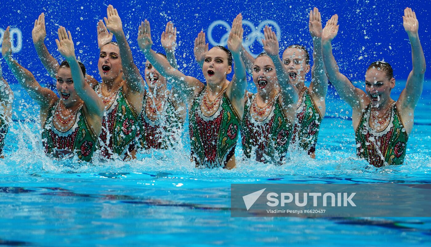 Japan Olympics 2020 Artistic Swimming Team Technical Routine