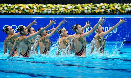 Japan Olympics 2020 Artistic Swimming Team Technical Routine