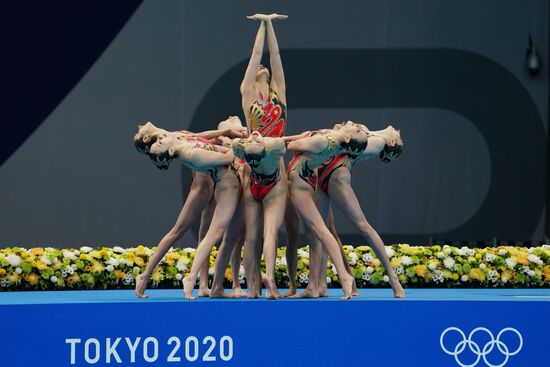 Japan Olympics 2020 Artistic Swimming Team Technical Routine