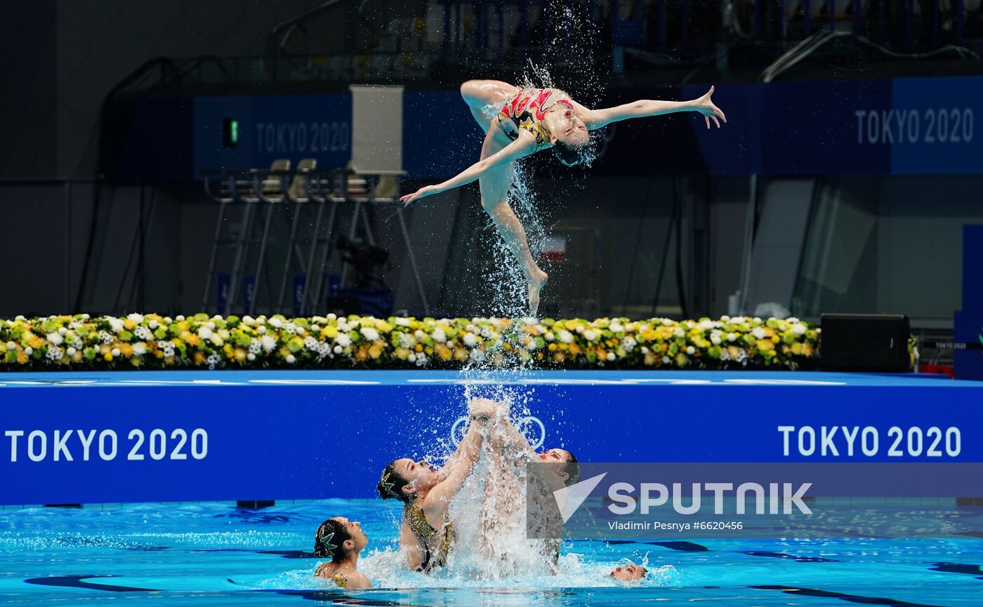 Japan Olympics 2020 Artistic Swimming Team Technical Routine