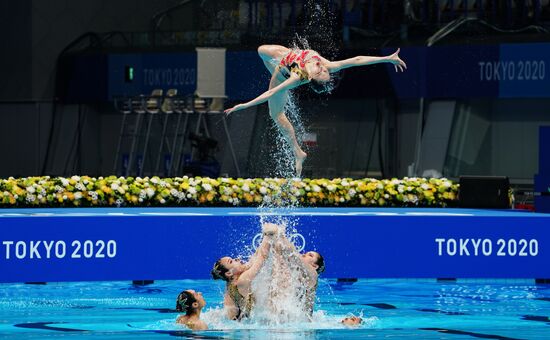 Japan Olympics 2020 Artistic Swimming Team Technical Routine