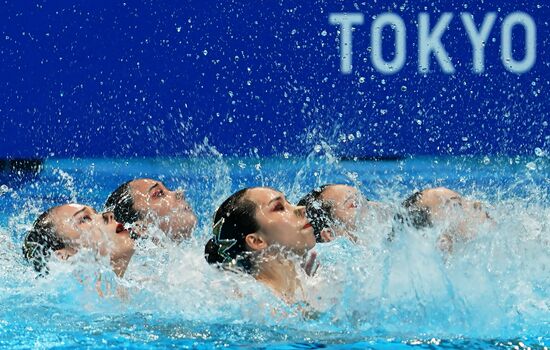 Japan Olympics 2020 Artistic Swimming Team Technical Routine