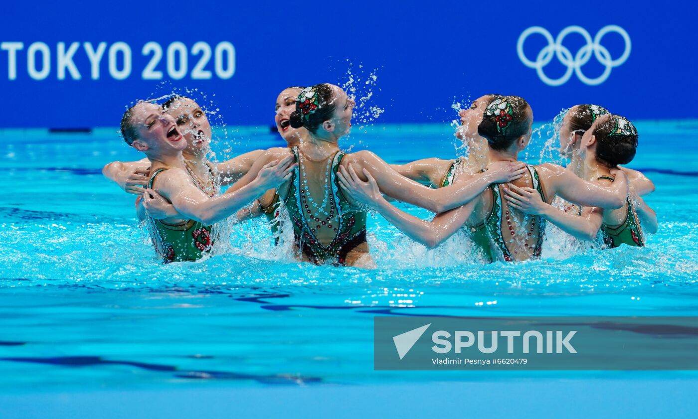 Japan Olympics 2020 Artistic Swimming Team Technical Routine